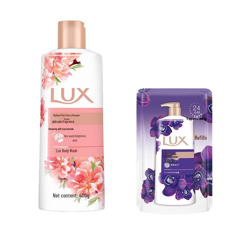 LUX Pink Cherry Blossom Scent Shower Gel