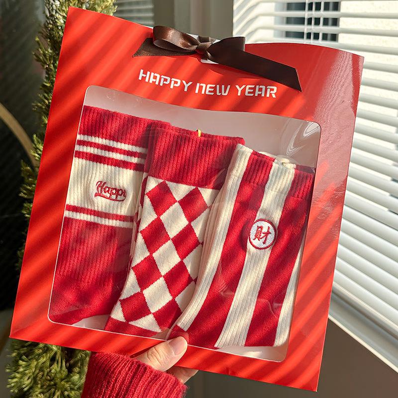 LCsanyp Lucky New Year Socks