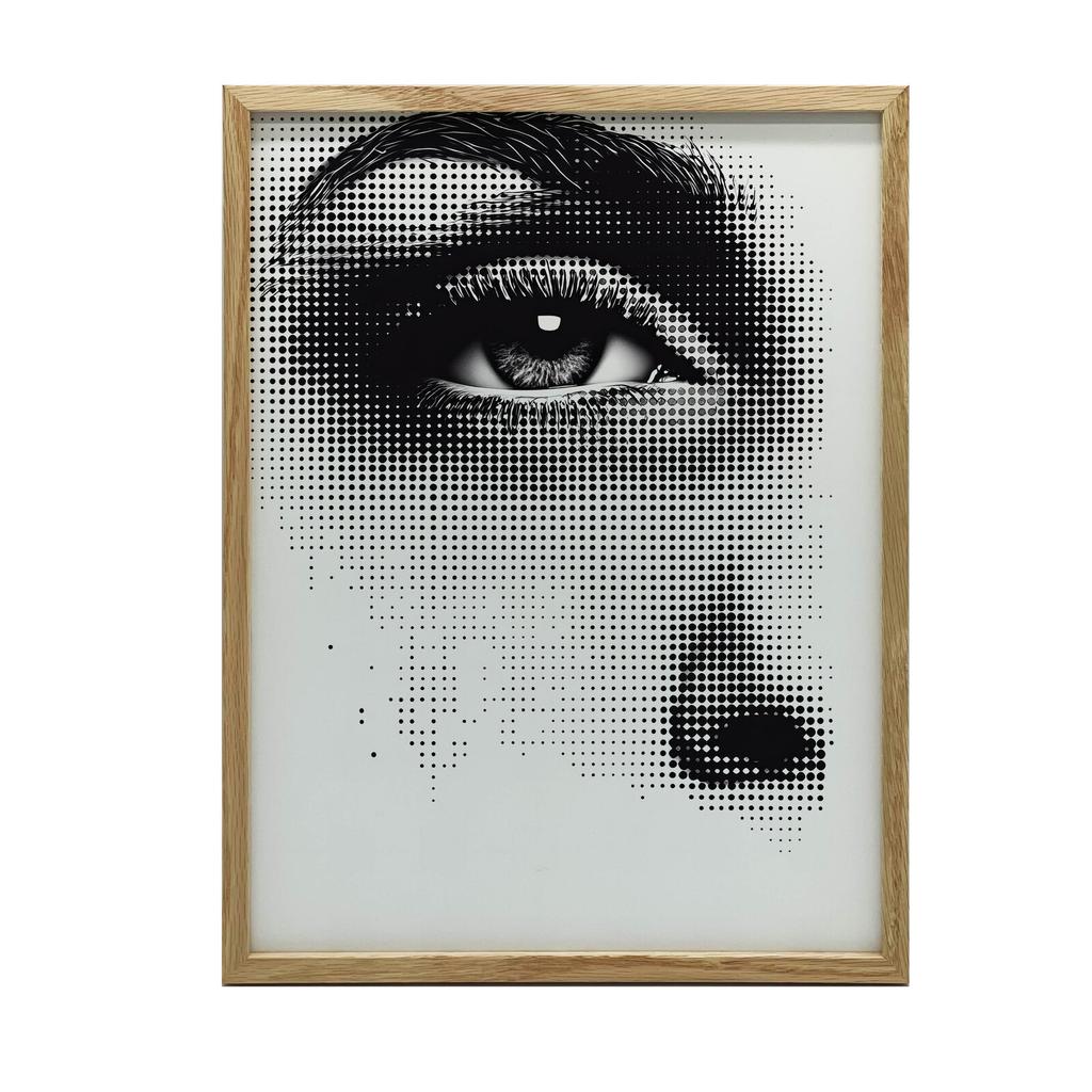 Stylish Eye Stylish Eye, 40X50 Cm, Gold Aluminum Frame, 230 Gsm Matte Paper