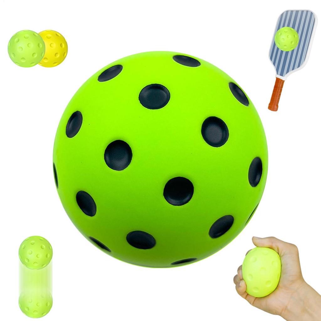 Foam Balls For Pickleball Practice Quiet Bounces Ball Pickleball Accessories No Noise Safe Pickle Balls For Pickleball Training
