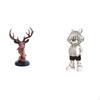 Deer Head Astronaut Ornament Figurine Craft Animal Modern Statue Home Decor Decorative Adornment