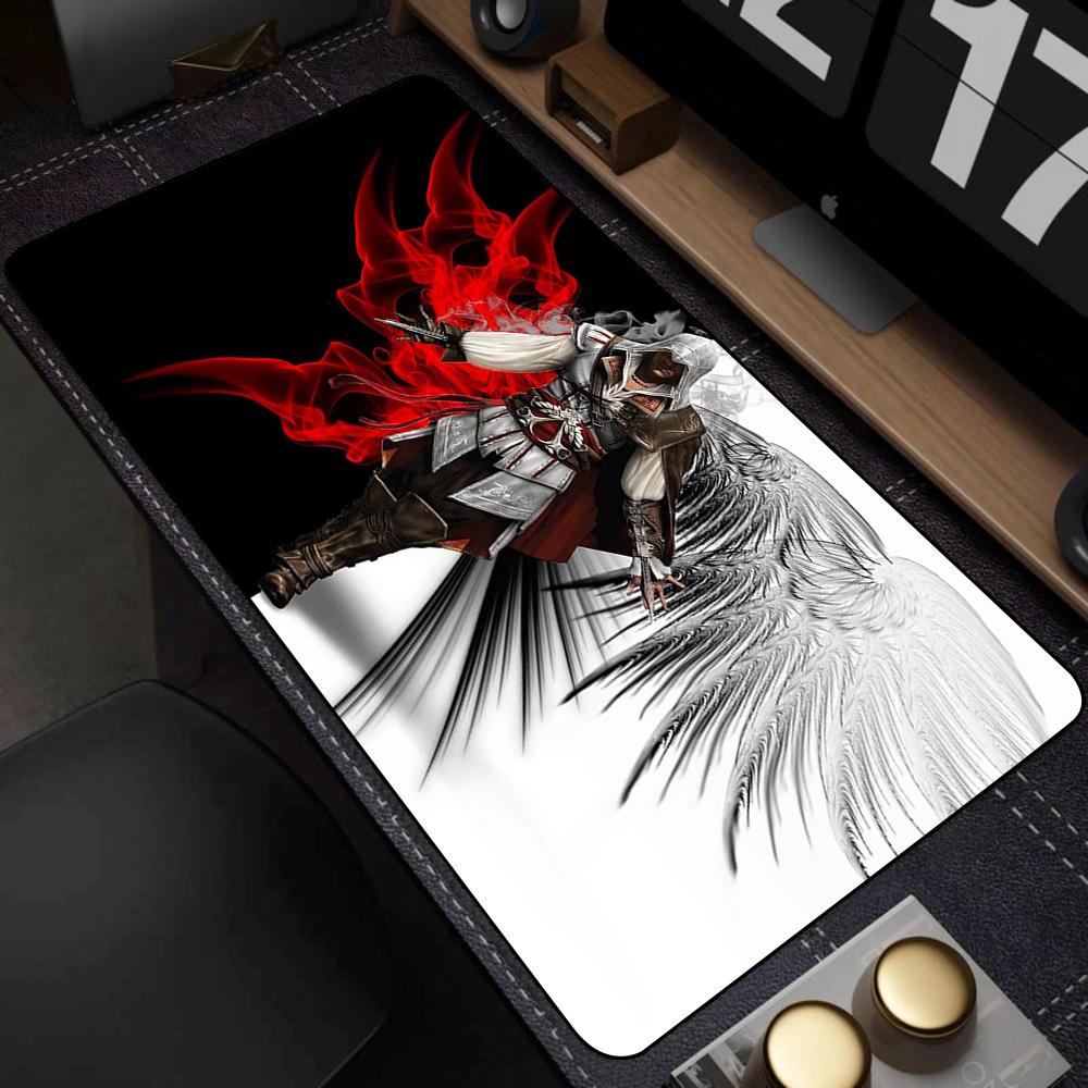 Tappetino Mouse A-assassin S Creed Mousepad Anime PC Gaming Setup Accessori Tavolo Computer Scrivania Gamer Tappetino Tappetini Grandi Ufficio Tappetini XXL