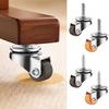 4pcs Low Profile Small Casters Wheels DIY Storage Box Furniture Wheels  Appliances