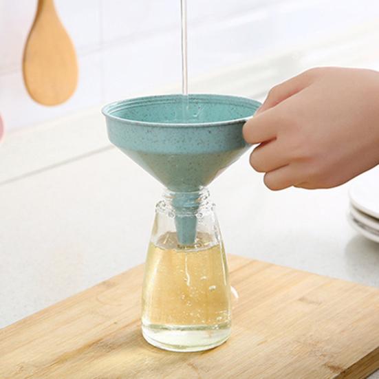 Trychtýř Potravinářský design s dlouhým hrdlem Netěsný Rychloodtokový filtr Plastové Pevné potraviny Kapalina Koření Olej Nálevka Kuchyňské zásoby