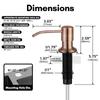 Soap Dispenser Extension Tube Kit For Kitchen Accessories Bathroom Stainless Steel Built In Liquid Soap Detergent Dispensers