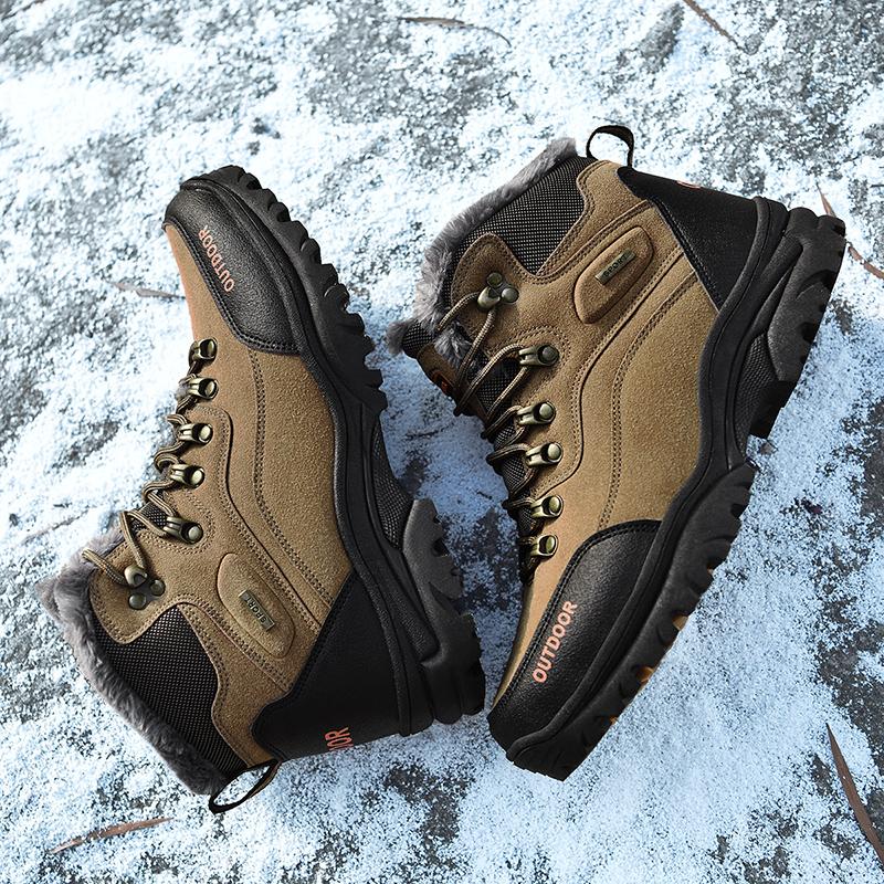 Big Size 39-47 Mens Boots Brand Winter Shoes Man Warm Snow Shoes Fashion Ankle Boots For Men Sneakers Outdoor Shoes Botas Hombre