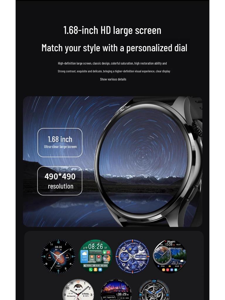 GT5Pro Smartwatch: Multifunctional Men's & Women's NFC Edition with Call Answering