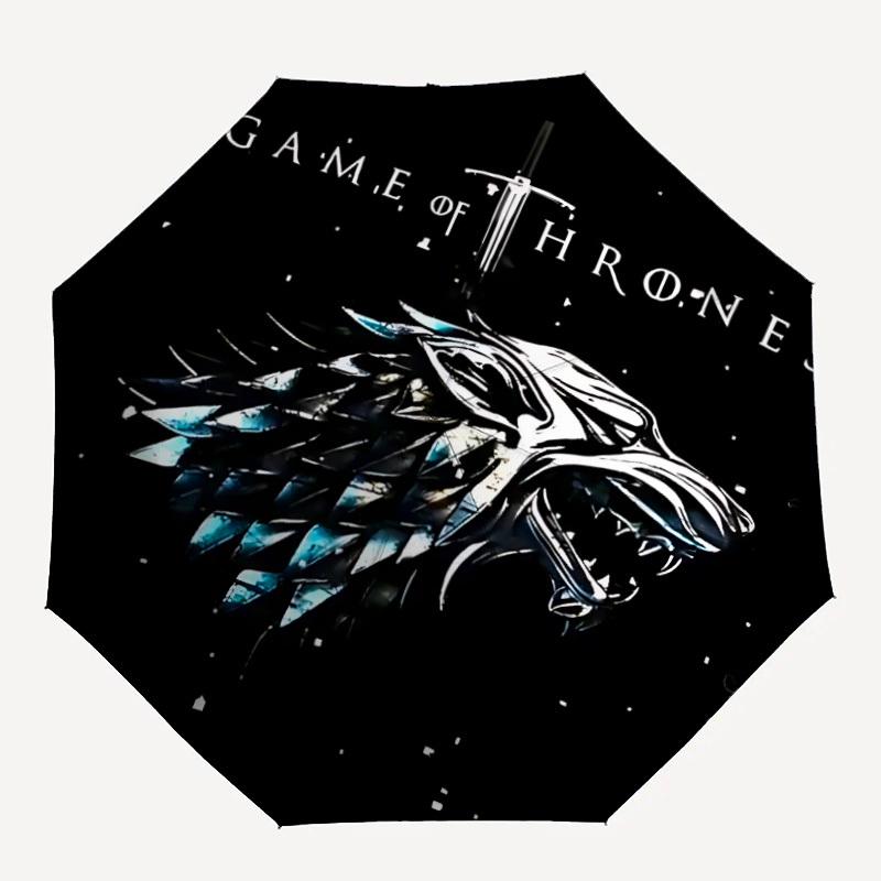 

1pc Thrones Game 8-Ribs Sturdy Frame, Automatic Open/Close, Durable & Colorful Ideal for Beach, Travel, And All Seasons10172