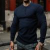 Autumn Men's Long-sleeved T-shirt Anti-stripe Loose Lapel Long-sleeved Polo Shirt Men's Tops