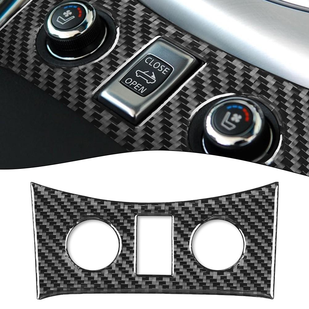 

Черная крышка кнопки Отделка автомобильных аксессуаров Углеродное волокно