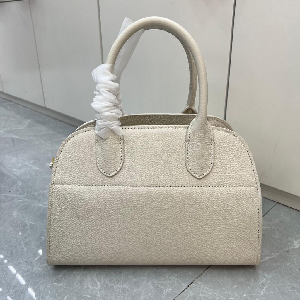 Lychee Patterned Top Layer Cowhide Tote Bag Genuine Leather Handbag Fashionable And Casual Large Capacity Women's Bag+single Shoulder Crossbody Bag