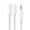 3,5 mm Audio Mikrofon Splitter Y-Kabel Kopfhöreradapter 1 Stecker auf 2 Dual Buchse