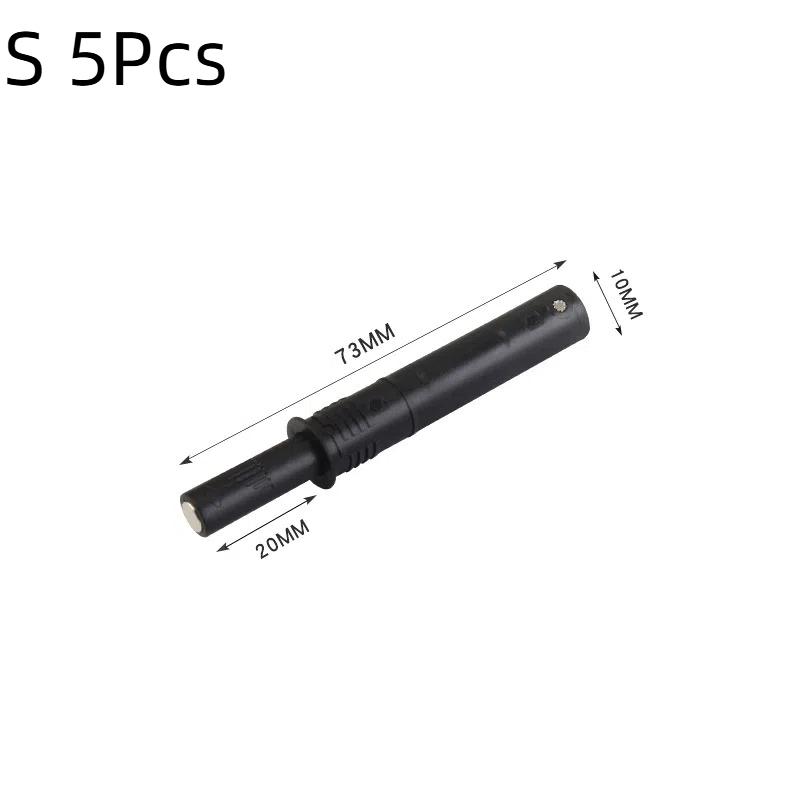 

5Pcs Hidden Soft Quiet Close Closer Concealed Cabinet Rebounder Kitchen Cupboard Dampers Buffers Drawer Furniture Door Stopper S чорний