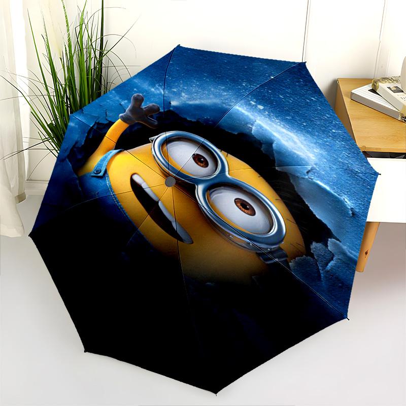 Minions Rise Gru Folding Umbrella Suitable For All Seasons Suitable For All Seasons Gift Printing Light