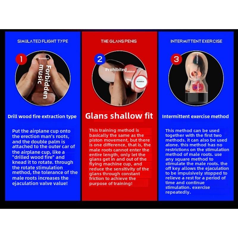 Phantom Airplane Cup Male Penis Trainer Inverted Mold Masturbator Adult Erotic Sex Product