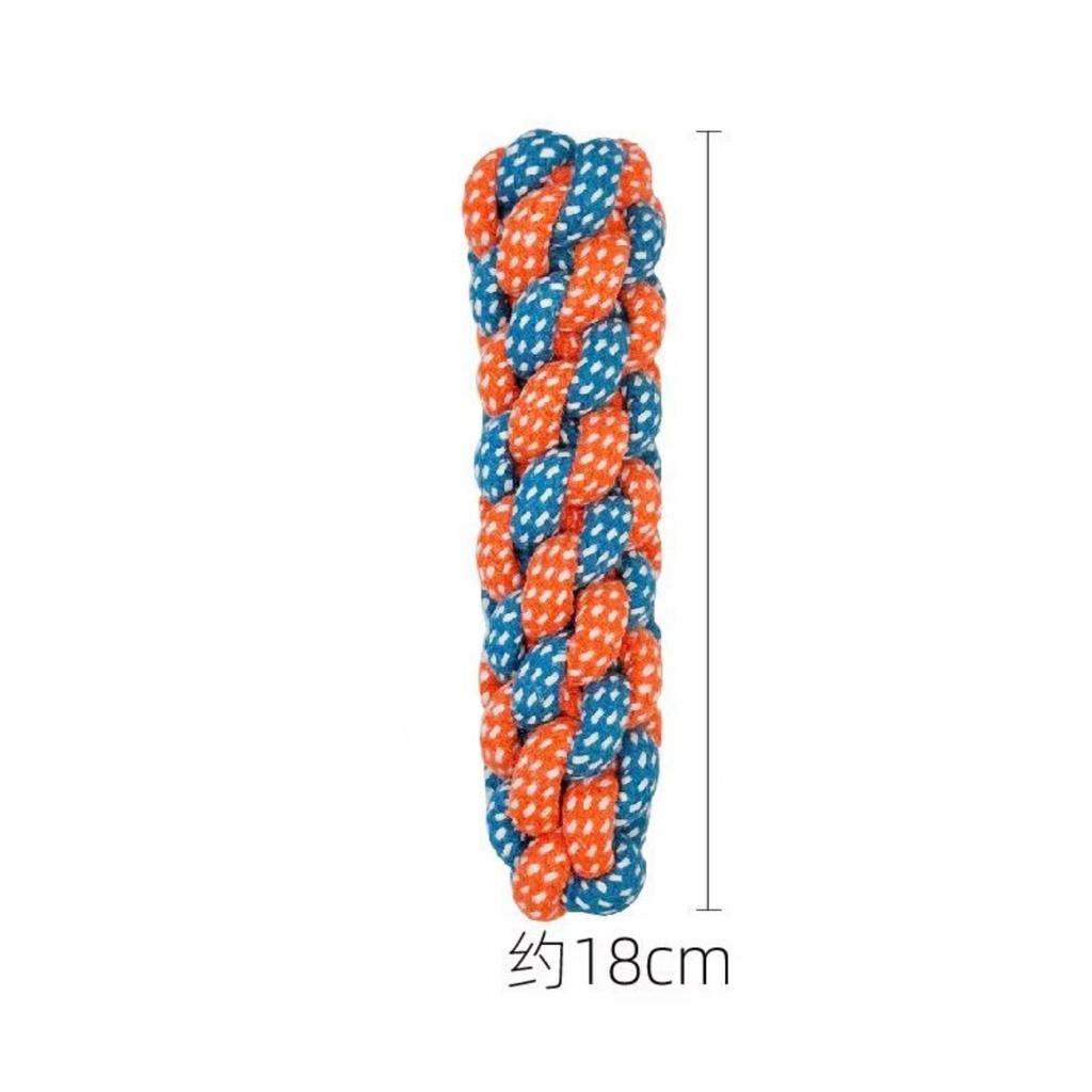 Durable Pet Chew Toy Braided Rope Stick for Teeth Cleaning and Interactive Play Suitable for Dogs and Puppies