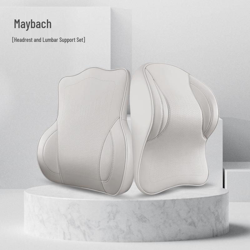Aviation-Grade Memory Foam Car Neck and Lumbar Support Pillow