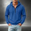 Men's Casual Quarter-Zip Hooded Sweatshirt for Everyday Wear