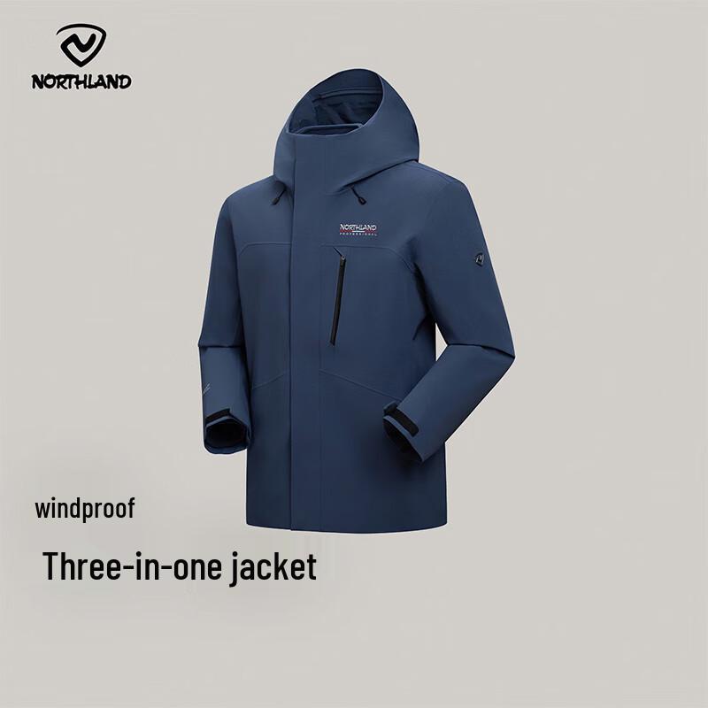 

Northland Men s 3-in-1 Fleece Lined Hooded Outdoor Jacket 175/92A