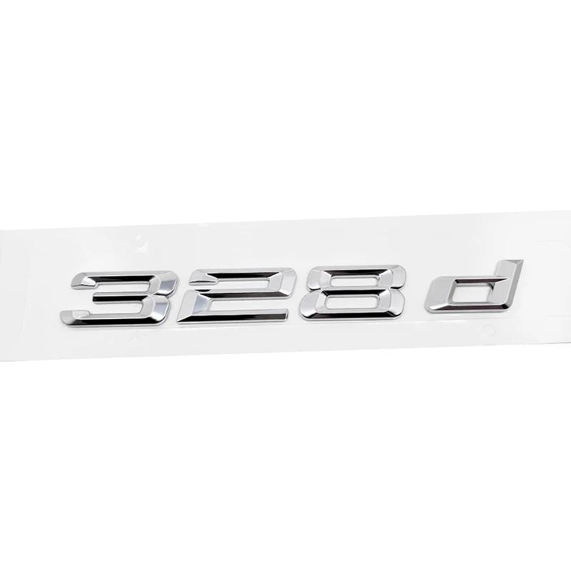 ABS Car Rear Trunk Letters Logo Badge Emblem Sticker For BMW 3 Series 318d 320d 325d 328d 330d 335d E46 E90 E91 F30 F31 F34 G20