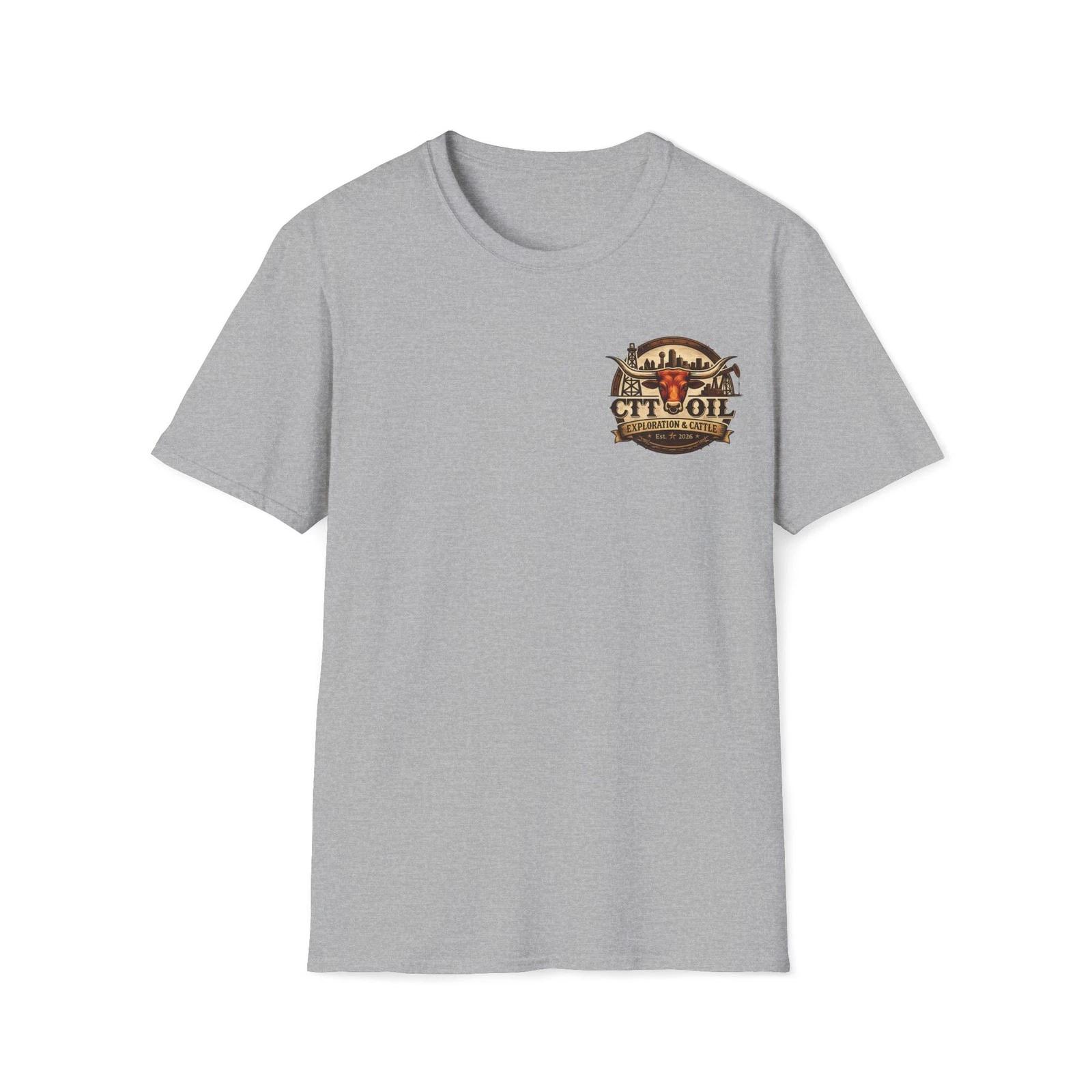

CTT Oil Exploration Cattle Company T-Shirt | Landman Unisex Softstyle Tee2 XL