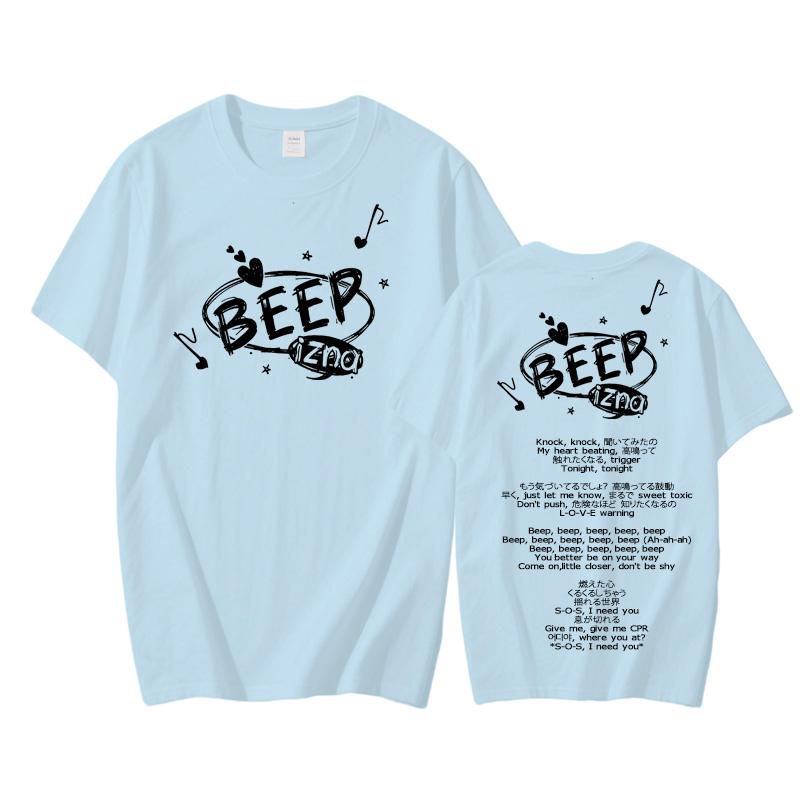 Izna - BEEP 2025 NEW T-shirt  100%Cotton Hip Hop Tshirts Male Printing Punk T Shirt Gothic Streetwear High Quality Tops