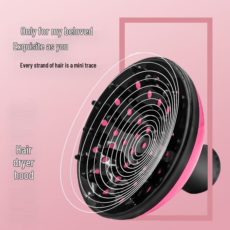 Universal Hair Dryer Diffuser with Large Nozzle & Rubber Interface for Curl Styling and Drying