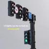 1Pcs Lamp Block Brick City Street View Parts Safety Dducation Traffic Light Toy Signpost Barrier Speed Indicator Warning Gifts