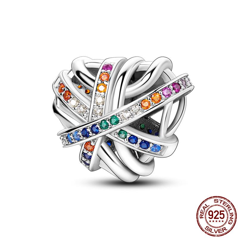 Copper Zircon Series Charms Fit Original Pan Bracelet&Bangle Diy Beads For Women Birthday Fine Jewelry Gift