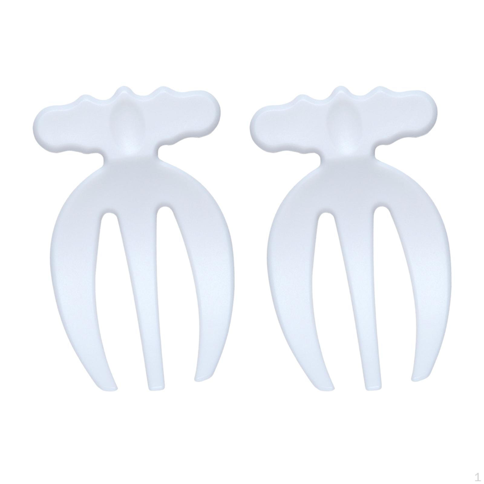 

2-х предметный инструмент для салата, щипцы для кухни, многофункциональный миксер, тоссер белый