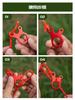15pcs Tent Rope Buckles 3 Hole Camping Tent Wind Rope Buckle Aluminium Alloy Tensioner Tent Cord Rope Fastener Tighten Hook