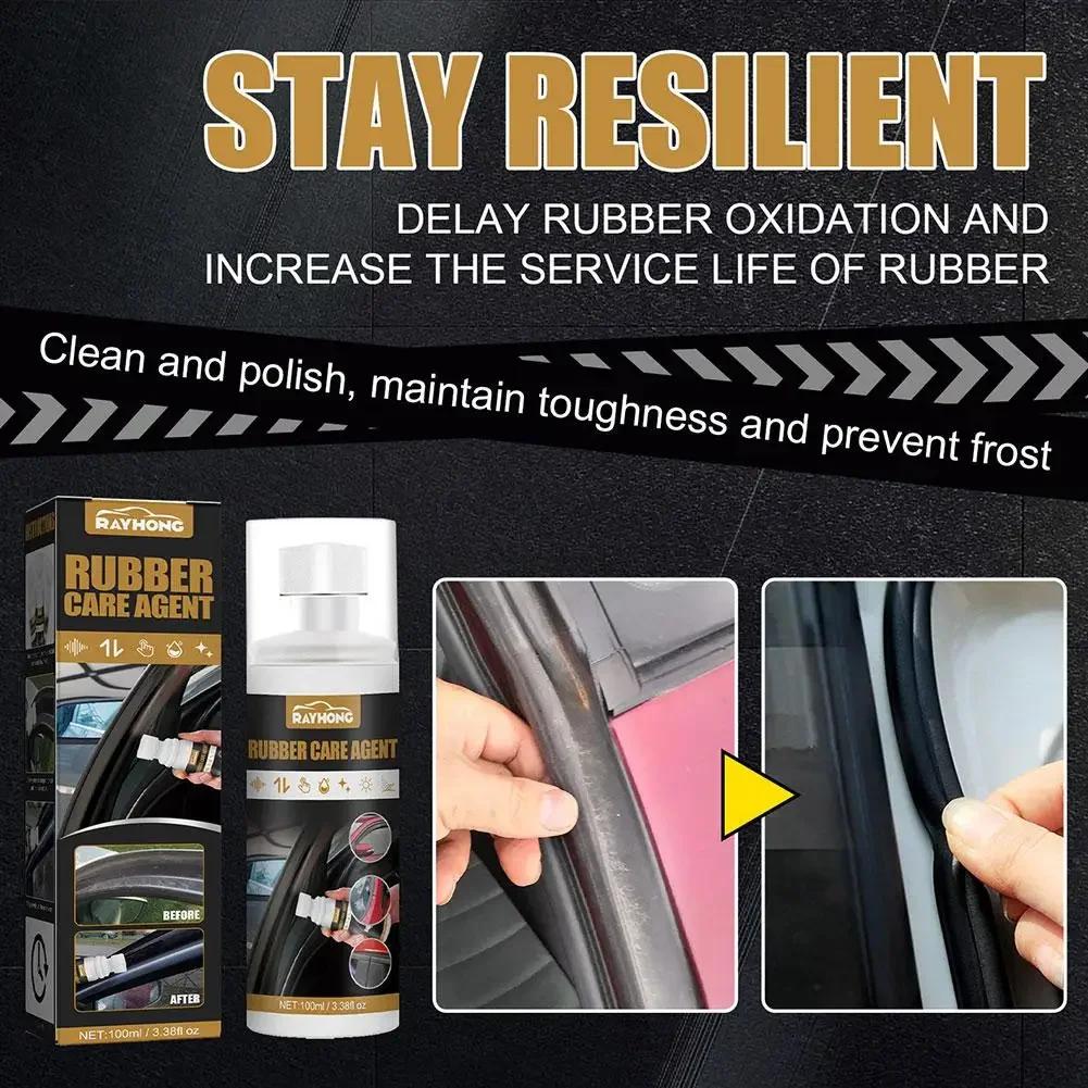 100ml Car Rubber Curing Agent Renovator Care Spray Auto Liquid Wax Polishing Agent Care Agent