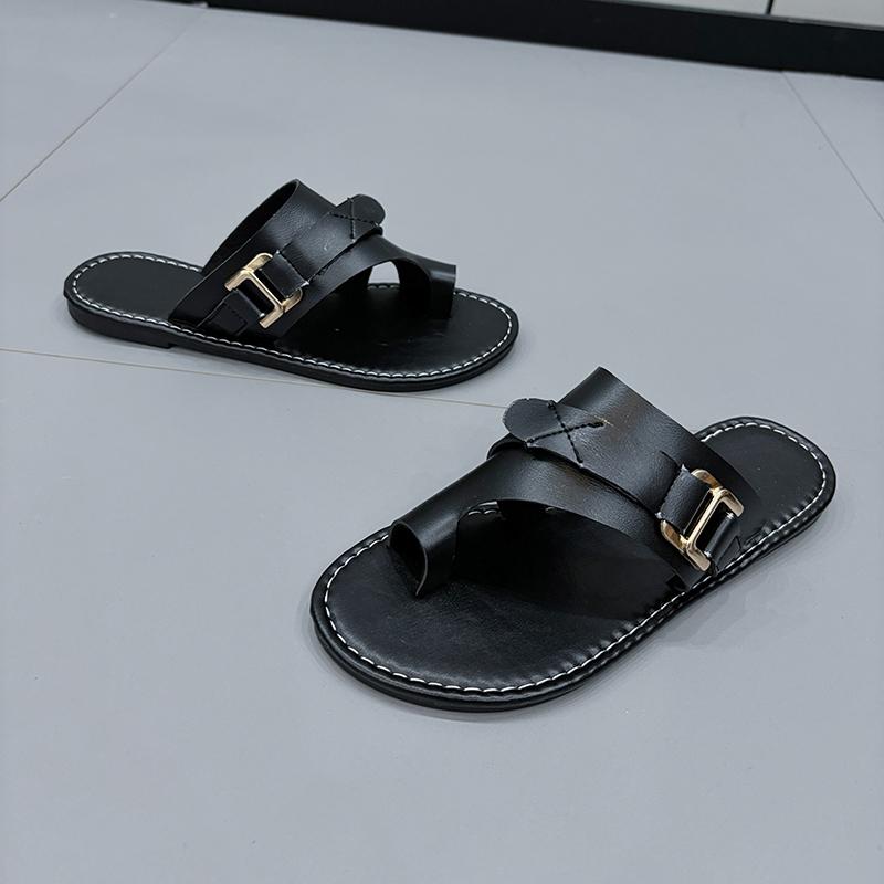 Fashion Women Slippers Outside Casual Beach Women Shoes Summer New Flats Flip Flop Sandals Walking Clip Toe Rome Buckle Ladies