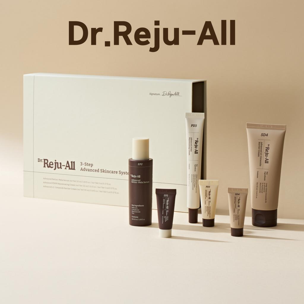 [Dr.Reju-All] Advanced Skincare System Gift Set 6P/HPR Retinol Serum, PDRN Cream, Ceramide Barrier Cream