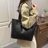Pu Street Style Water Bucket Bag With Shoulder Strap And Inner Phone Pocket For Work