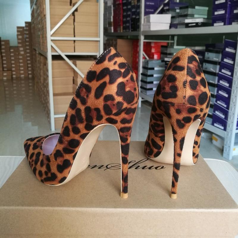 leopard heels size 12