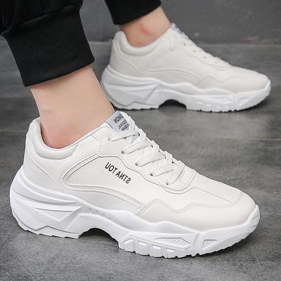 Sneaker mit dicker Sohle, klobig, Herrenmode, erhöhende Plateauschuhe, einfarbig, Sport-Laufschuh, Casual-Laufschuhe für Herren 2024