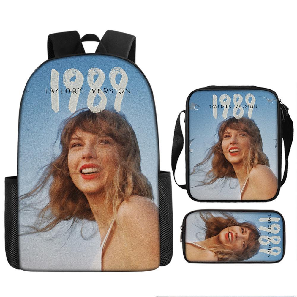 Taylorswift Taylor Swift Elementary School Bag Children'S Cartoon Backpack Anime Backpack Satchel