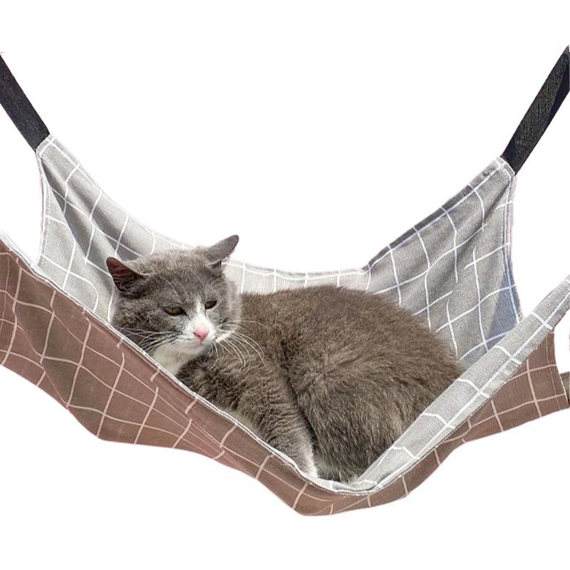 Amaca da Appendere per Gatti, Letto Sospeso Traspirante per Animali Domestici Amaca Letto per Gatti con 4 Ganci Metallici per Gatti Conigli Criceti Tappetini per Gatti Articoli