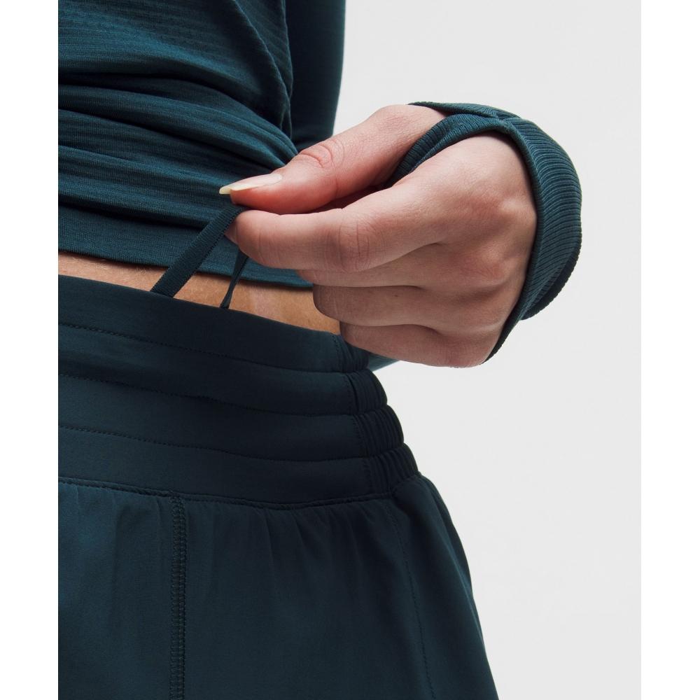 Lululemon Hotty Hot High Rise Lined Short 2.5  Indochine Blue