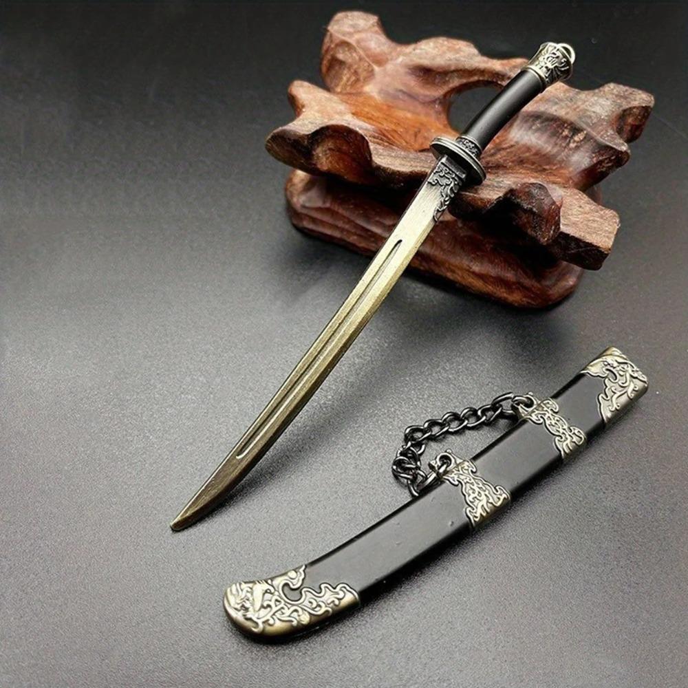 Ancient Weapon Key Chain 12cm Scabbard Key Ring Mini Sword KeyChain  Gift