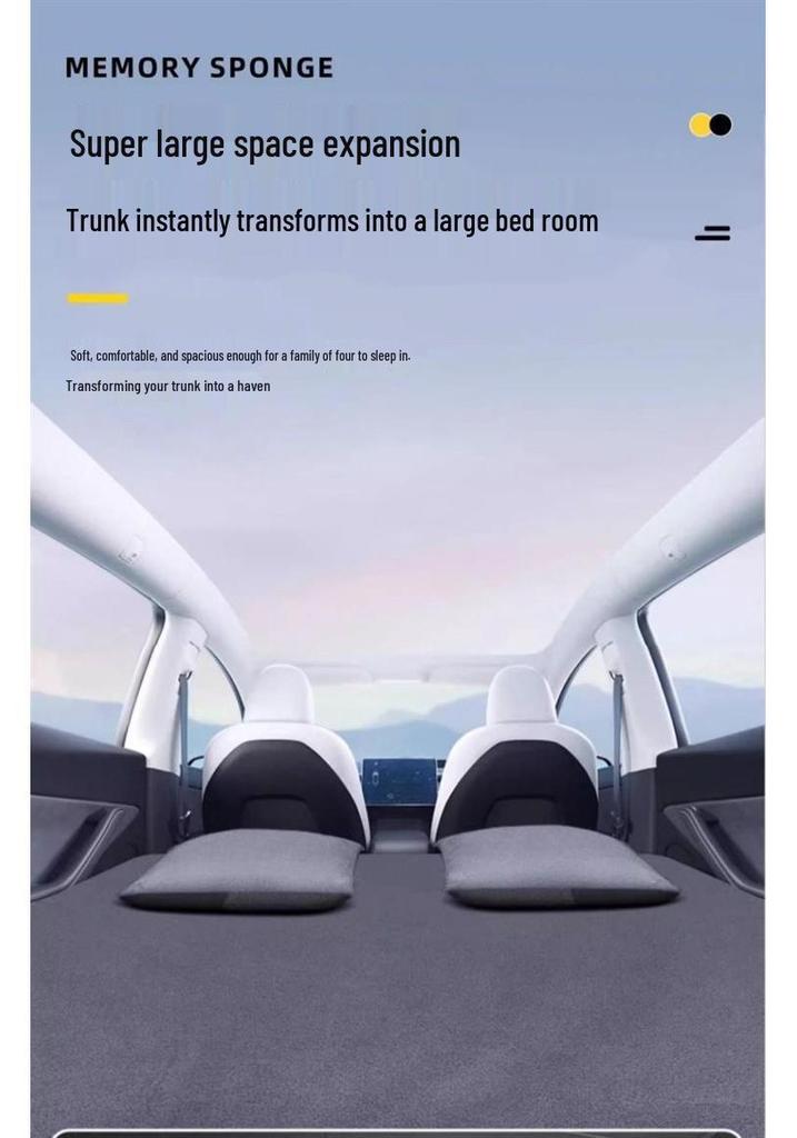 Equation Leopard Titanium 7 Inflatable Travel Mattress - Car Bed, Trunk Sleeping Pad for Camping and Self-Driving Tours.