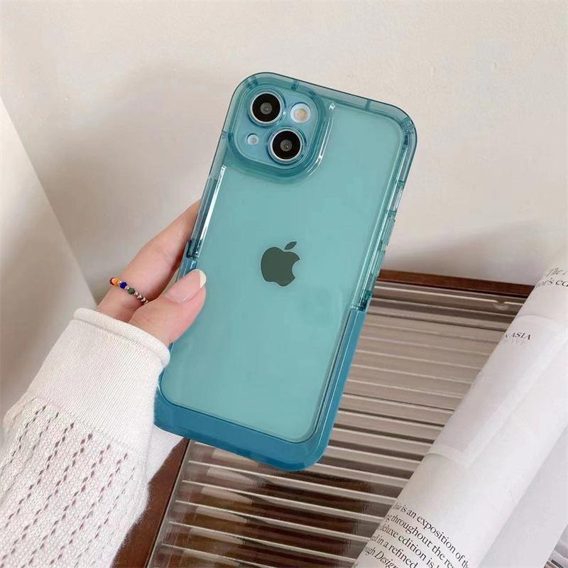 Candy solid color invisible bracket for iPhone15Promax/14Plus Apple 13/12 mobile phone case protection