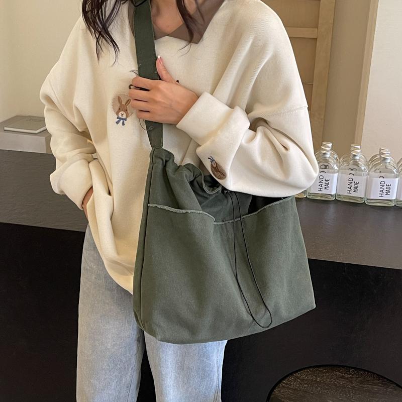 Taška přes rameno Dojíždění Plátěná crossbody taška Nákupní taška