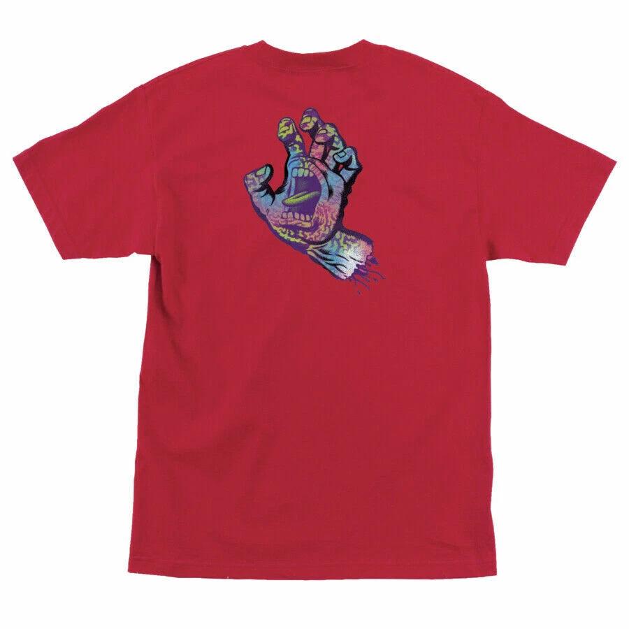 Футболка для скейтборда Santa Cruz SCREAMING OBSCURE HAND FUJI RED XL