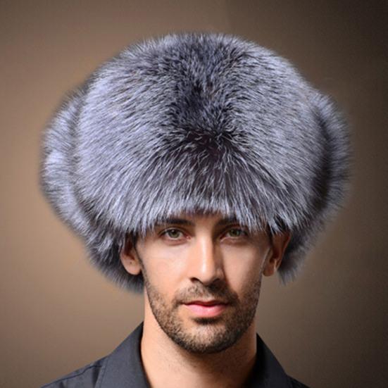 Man Hat Smooth Touch Non-allergenic Breathable Ear Flap Winter Bomber Hat for Daily Life