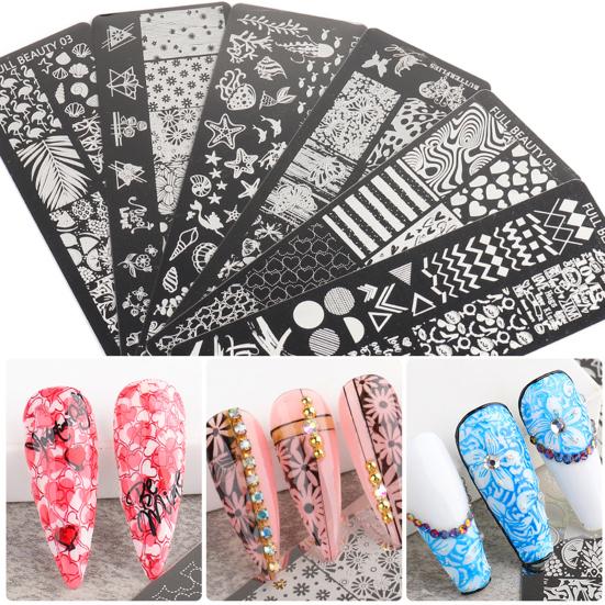 Nail Stamping Plates Exquisite Manicure Nail Art Making Stainless Steel DIY Template Nail Tool for Lady