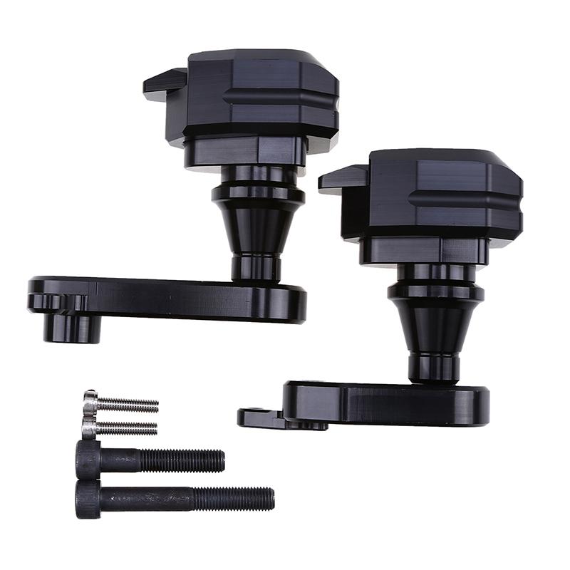 Black/Gold Motorcycle Frame Sliders Anti Crash Protect Pads Fit For Kawasaki ZX6R 2009 2010 2011 2012