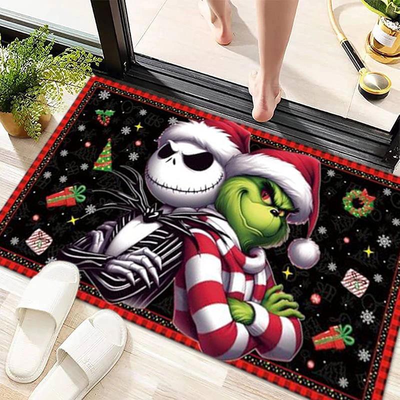 Regalo di Natale Commedia Come il Grinch rubò il Natale tappeto casa soggiorno decorazione tavolo e sedie tappeto antiscivolo porta A11