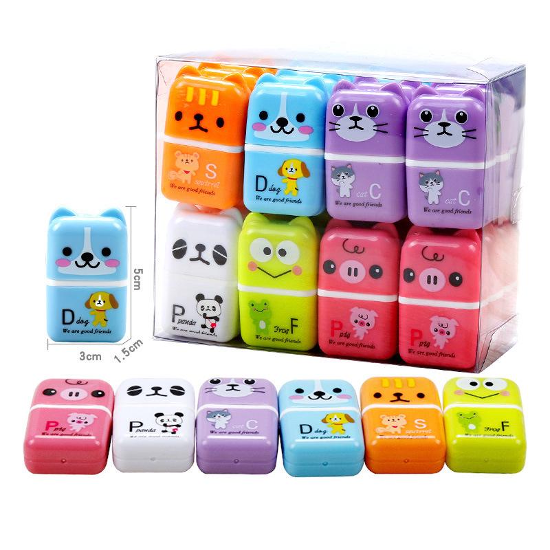 Cute Cartoon Animal Roller Eraser - Creative Student Stationery